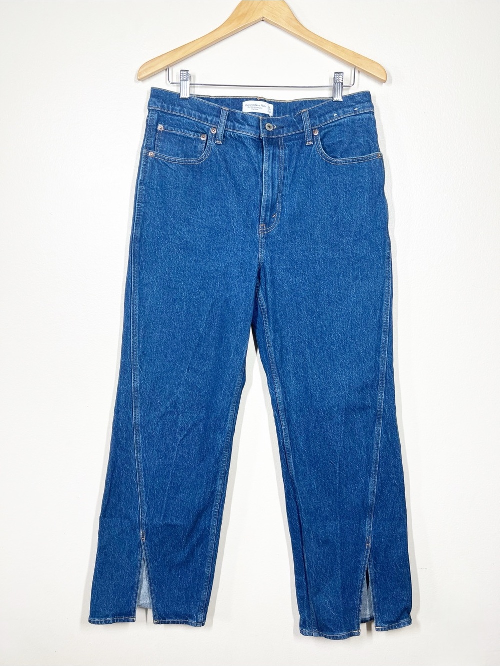 Abercrombie & Fitch Womens High Rise 90s Relaxed Split-Vent Hem Jeans Size 31